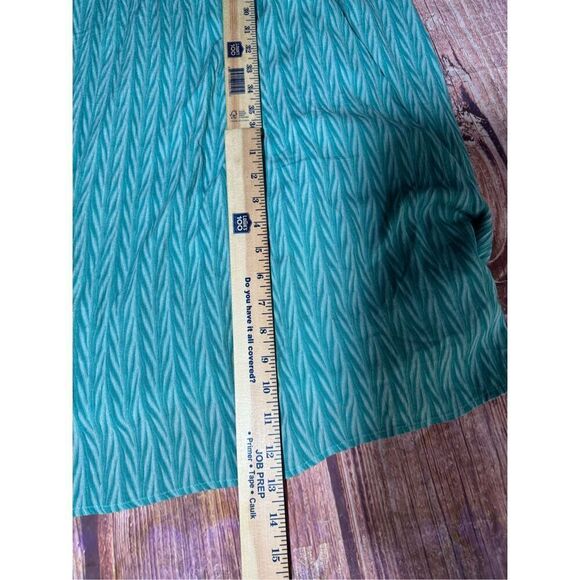 L Love Women's Size Small Chevron Adjustable Strap Neckline Maxi Dress Turquoise - Picture 16 of 16